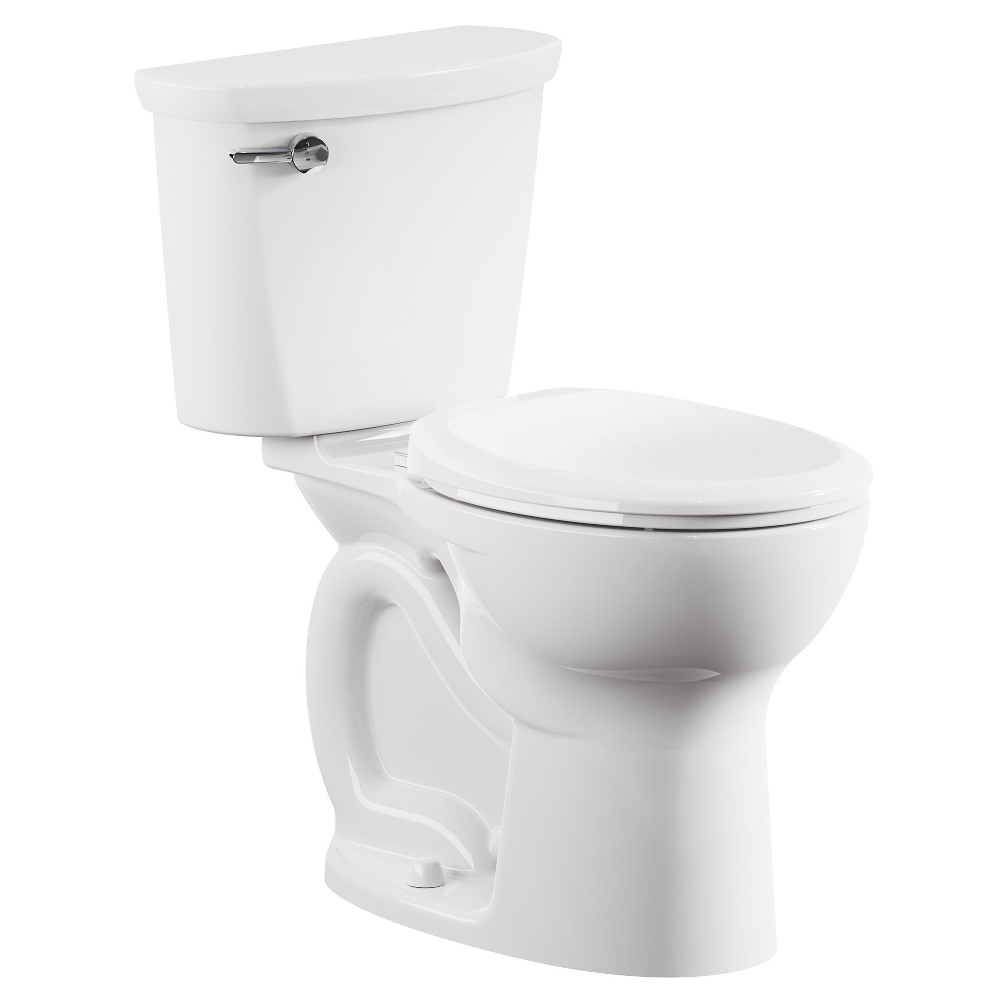 Toilette Cadet PRO, 2 pièces, 1,6 gpc/6,0 lpc, à cuvette au devant rond à hauteur de chaise, à encastrer 10 po, sans siège